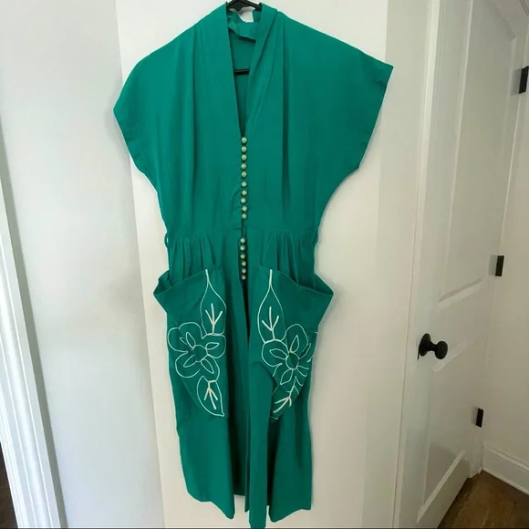 slim fit dress slacks Women Size XXL Kobi Halperin Emerald Long Sleeves Maxi Dress main image 0